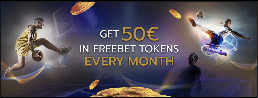 Claim Your Monthly 50€ Free Bet Tokens Today!