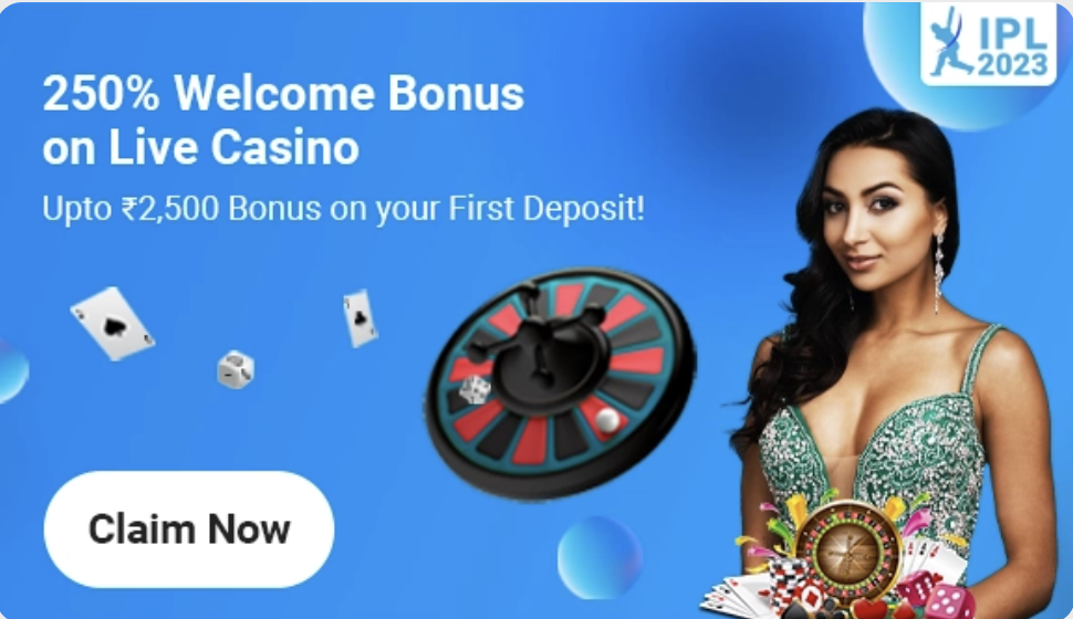 250% Welcome Bonus on Casino